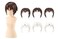Kotobukiya Sousai Shojo Teien After School Short Wig Hair Type A White &amp; Chocolate Brown Model Kit
