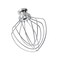 Stainless steel Wire Whip Attachment for KitchenAid Tilt-Head Stand Mixer Accessory K45WW Replacement, Egg Cream Stirrer, Cakes Mayonnaise Whisk, Whipping Egg White, Dishwasher Safe