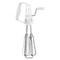 Egg Beater, Stainless Steel Rotary Hand Whip Whisk Egg Beater Mixer Kitchen Cooking Tool for Blending, Whisking, Beating and