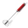 Stainless Steel Semi-automatic Egg Whisk - 3PCS Hand Push Rotary Whisk Blender (10IN Red)
