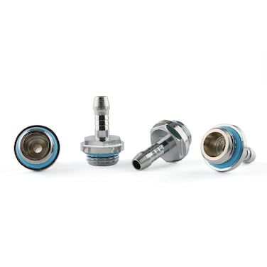 E-outstanding 4-Pack G1/4" Soft Tube Fitting Connector Adapter Barb-Fitting for PC Water Cooling System Accessory 6mm Hose
