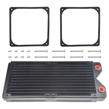 BXQINLENX 240 Pure Copper 12 Pipe Heat Exchanger Radiator for Computer PC CPU CO2 Laser Water Cool System