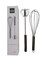 12&#39;&#39; Egg Whisk Combo - Stainless Steel Manual Balloon whisk and Semi-Automatic Whisk, Egg Beater, Hand Push Rotary - Mixing, Frothier, Stirring baking/beating eggs, Durable, Easy-Grip/Heat-Resistant.