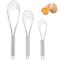 Miruchertter Flat Whisk Stainless Steel Flat Whisk for Cooking Kitchen Flat Wire Whisk Set Egg Mixing Whisks for Cooking, Blending, Whisking, Beating and Stirring, (3Pack, 8 Inch, 10 Inch, 12 Inch)