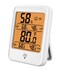 Sainlogic Weather Station Indoor Outdoor Thermometer Hygrometer, Temperature Humidity Monitor Battery Powered Inside Outside Thermometer, Adjustable Backlight