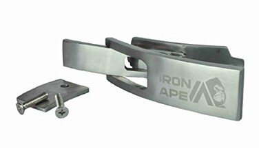 IRON APE Strong and Durable Stainless Steel Replacement Lifting Belt Lever Buckle for Weightlifting and Powerlifting Belts - Fits 10mm and 13mm Belts