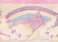 Rainbow Colorful Kites in the Clouds Retro Wallpaper Border for Kids, Roll 15' x 7.25''