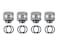 BXQINLENX Silver Chrome Hard Tube Fitting G 1/4" to ID 10 mm OD 14 mm PETG Triple Seal Fitting for Computer Water Cooling System Through Joint Straight Joint (4 PCS)