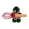 Mud Pie Christmas Silicone Baker, Green, mold 4" x 3"   whisk 5 1/2