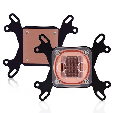 CPU Water Cooling Block, Waterblock Liquid Cooler 50mm Copper Base for/AMD