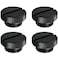 LUORNG 4PCS Plug Fitting with O-Ring for PC Water Cooling Systems, Computer Water-cooled Water Stop Plug-G1/4 Thread