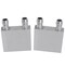 Water Cooling Block ZCZQC 2PCS 40 x 40 x 12mm Silver Aluminum Liquid Water Cooler Endothermic Head Heat Sink System for PC Computer CPU Graphics Radiator Heatsink