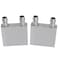 Water Cooling Block ZCZQC 2PCS 40 x 40 x 12mm Silver Aluminum Liquid Water Cooler Endothermic Head Heat Sink System for PC Computer CPU Graphics Radiator Heatsink
