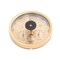 Yardwe Precision Aneroid 3 in 1 Barometer Weather Station Barometer Thermometer Hygrometer for Indoor and Outdoor Use with Stainless Steel Frame (Yellow)