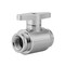 Richer-R Water Cooling Valve G1/4 Internal Threads Valves Water Ball Valve,G1/4&quot; Internal Thread Silver Water Cooling Valve Water Ball Valve with Handle for Computer Water Cooling System(Silver)