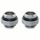 CZQC PC Water Cooling Adapter 2PCS Silver G1/4 6mm Male to Male Extender Connector Joiner Fitting with Sealed O-Ring for Computer Water Cooling Systems