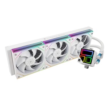 Thermalright Frozen Infinity 360 White CPU Water Cooler,360 Aio CPU Cooler, Triple TL-M12W PWM Fans,Infinity Mirror CPU Cooler,for AMD/AM4/AM5,Intel LGA1851/1700/1150/1151/2011