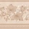 CONCORD WALLCOVERINGS &acirc;&bdquo;&cent; Minimalistic Leaves Wallpaper Border Featuring Flowers on a Beige Background, Colors Light Pink, Size 7 Inches by 15 Feet 92234