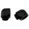 CZQC 90 Degrees Rotary Elbow 2PCS Black G1/4 Male to Female Right Angle Elbow Extender Connector Adapter Fitting for PC Water Cooling System