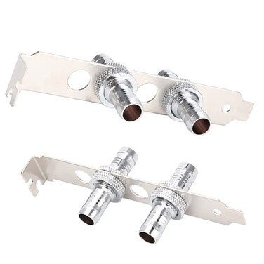 ASHATA Hose Connectors for Computer Water Cooling System, G1/4 Thread Fitting Direct Hose Connection Connector for Computer Water Cooler System Water Cooling Connector (11mm)