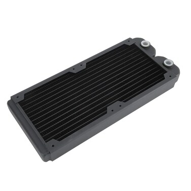 ASHATA Copper Radiator, 240mm Water Cooling Radiator with G1/4 Thread, 14 Pipes Water Cooling Cooler for PC Computer CPU Heat Sink, TSRP-TW240