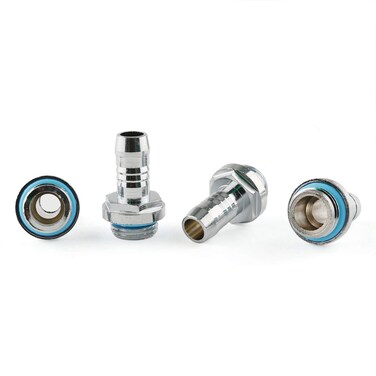 E-outstanding 4-Pack G1/4" to 3/8" Soft Tube Fitting Connector Adapter Barb-Fitting for PC Water Cooling System Accessory 9mm Hose