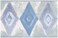 Wallpaper Border - Blue Purple Rhombus Abstract Green Wall Border Retro Design, Prepasted Roll 15 ft. x 7 in.