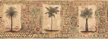 Wallpaper Border - Palm Tree Wall Paper Border SP76492L