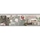 York Wallcoverings Farmhouse Shelf Border - Black  Spray with Water and Hang   Ultra Easy