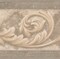 Beige Brown Vine Damask Victorian Wallpaper Border Vintage Design, Roll 15&#39; x 7&#39;&#39;