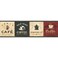 York Wallcoverings EB8900B Border Book Coffee Signs Border, Cream/Browns