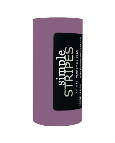 Borders Unlimited Soft Plum Simple Stripe