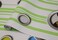 Vinyl Stripes Butterfly Peel and Stick Wallpaper 1.48ft x 9.8ft Self Adhesive Yellowgreen/White Wallpaper for Kitchen Funiture D&Atilde;&copy;cor