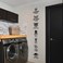 Laundry Tag Stickers Pattern Wash Dry Fold Iron Laundry Room Vinyl Wall Decal Quote Mural for Washer Dryer