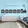 ANFRJJI Train Wall Decal and High-Speed Rail Wall Sticker with Removable PVC - Perfect for Decorating Kids' Rooms, Nurseries, and Student Dorms JWH142 (Black)