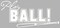 Wall D&Atilde;&copy;cor Plus More WDPM1229 Play Ball with Bat Wall Vinyl Sticker Decal, 23-Inch W x 11-Inch H, White
