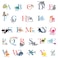 DECOWALL DS-8040 A-Z Ocean Alphabet Kids Wall Stickers Wall Decals Peel and Stick Removable Wall Stickers for Kids Nursery Bedroom Living Room (Small) d?cor