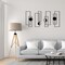 4 Pack Black Abstract Metal Wall Art D&Atilde;&copy;cor, 22.5 x 7.5&#39;&#39; Minimalist D&Atilde;&copy;cor Single Line Art Wall D&Atilde;&copy;cor, 3D Textured Sculptures, Modern Geometric Decor Hanging for Living Room Bedroom Bathroom Study