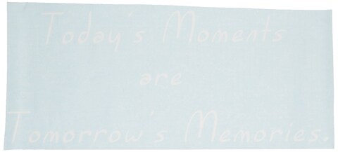 Pop Decors WL-0130-Vb Inspirational Quote Wall Decal, Today&#39;s Moments are Tomorrow&#39;s Memories