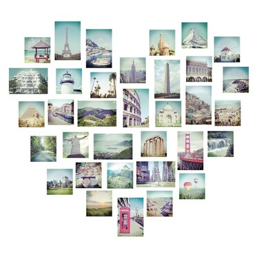 WallPops DWPK2150 Love 2 Travel Wall Art Kit, Multicolor