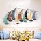 edaknez Large Metal Sailboat Wall Decor, 51&quot; x 26&quot; Metal Ship Wall Art Decor, Coastal Nautical Metal Sailboat Wall Decor, Large Metal Ship Wall Sculptures, for Living Room Bedroom
