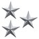 UB Barn star - metal star. Texas Star. Retro western country family farmhouse wall decoration. 12 inch (3 pieces) (crack white)