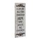 Stonebriar Rustic Decorative Worn White Painted Philippians 4:13 Wall Art with Metal Trim