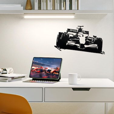 Metal Formula 1 Wall Decor, Cool Racing Car Wall Art for Man Cave, Boys Room Wall Decor, Gift for Boy Son Husband and Boyfriend