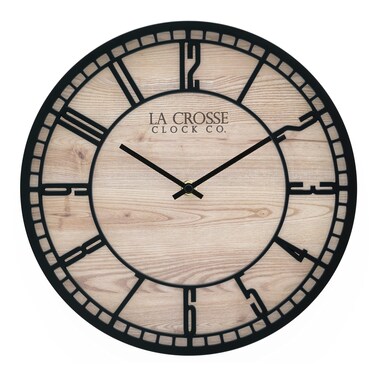 La Crosse Technology 11.5-Inch Barrow Quartz Analog Wall Clock - 404-3629