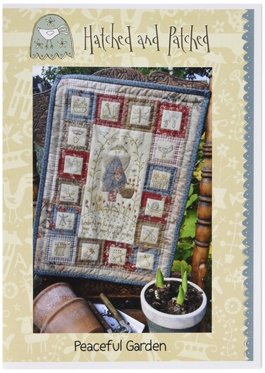 Hatched and Patched Peaceful Garden Wall Hanging Pattern