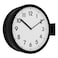 BESTIME 66289A 15-Inch Double Sided Aluminum Wall Clock.Minimalist Designed Classic Station Clock Made of Aluminum, Quiet,Elegant,Classy Style,Home,Office,Living,Kitchen,Bedroom.