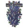 Bluenoemi Gifts Home Blessing English Wood 30 cm x 20 cm Decorative Base with Flowers and Birds