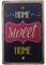 AIQIBAO Metal Vintage Tin Sign Decor Home Sweet for Bar Pub Shop Funny Retro Wall Art 12&quot; X 8