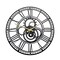 Ecqizer Steampunk Gear Clock with Matte Paint, Metal Industrial Wall Clock 13.5x13.5 Inch, Unique Wall Clocks for Living Room Decor, Steam Punk Decor for Home